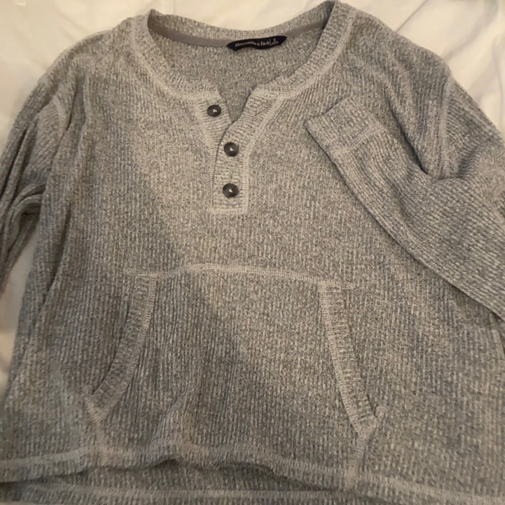 Gray Abercrombie sweater
